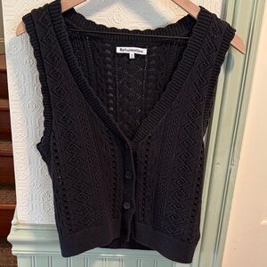 Reformation Saskia Cotton Sweater Vest size medium